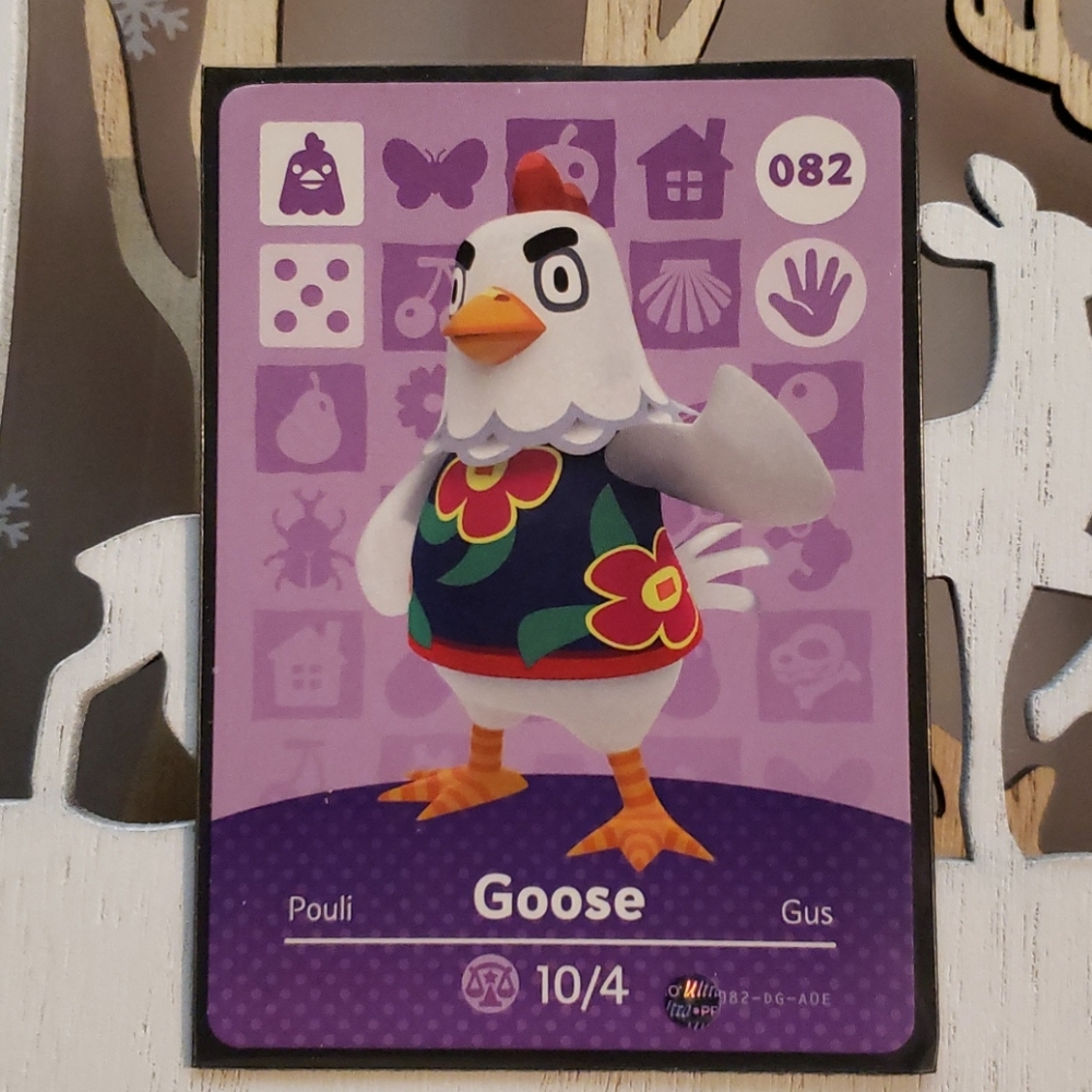 Genuine Animal Crossing amiibo card 082 Goose - Picture 1 of 1